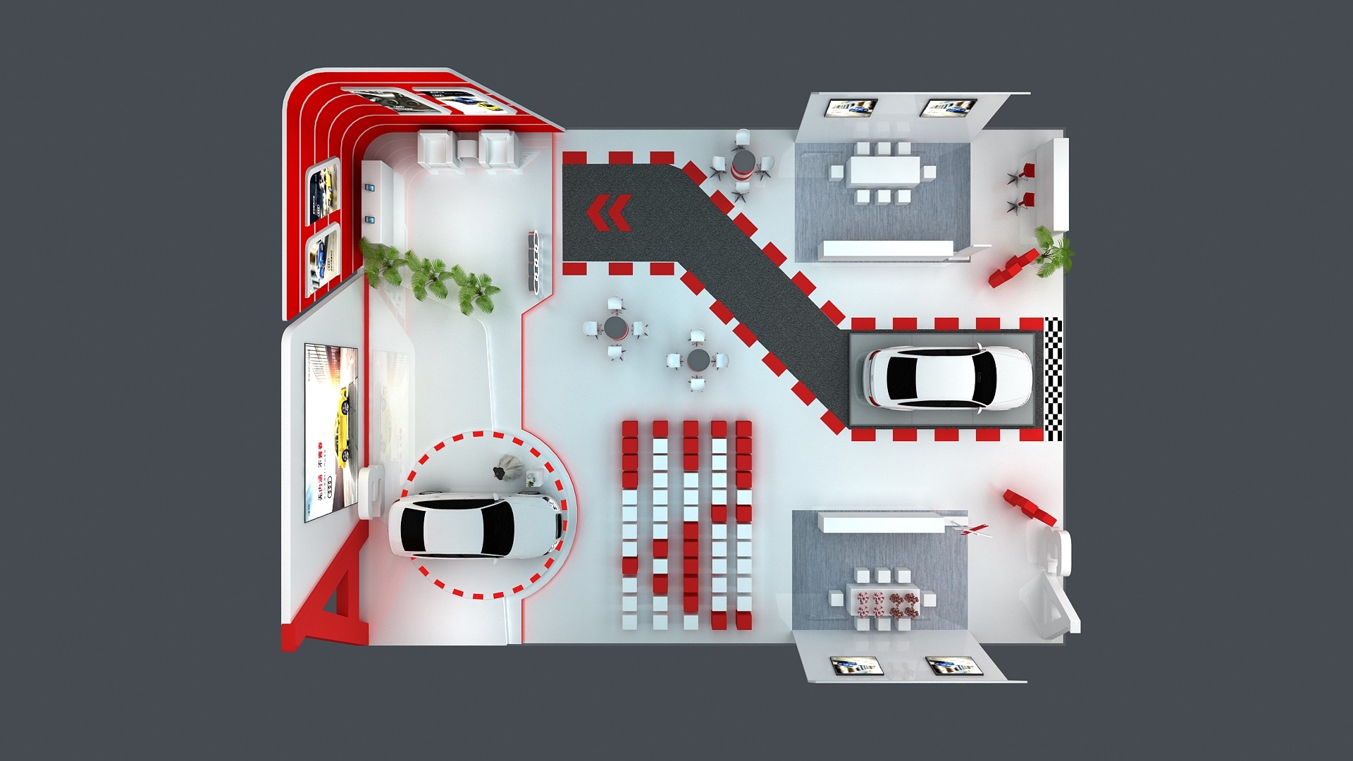 奧迪新品上市活動-產品展廳設計-杭州達岸品牌策劃設計公司