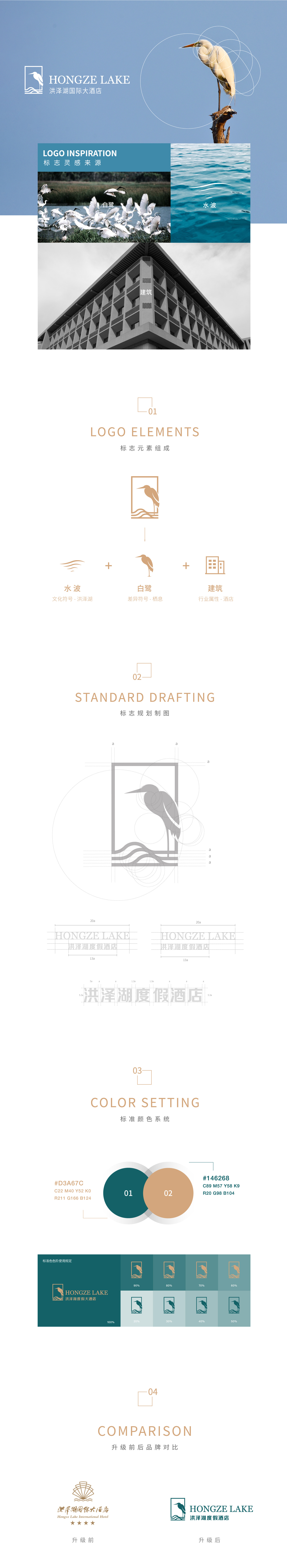 度假酒店品牌vi設計-洪澤湖度假酒店-杭州酒店品牌策劃設計