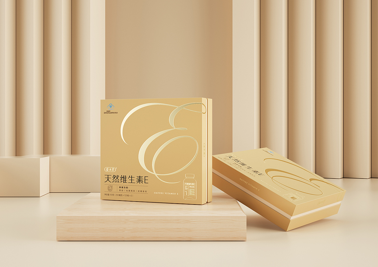 養(yǎng)生堂天然維生素E禮盒包裝設(shè)計-食品保健品包裝設(shè)計-杭州達岸品牌策劃設(shè)計公司