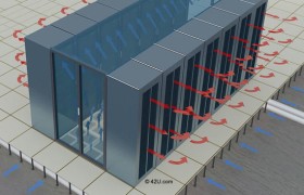 機房防靜電地板配合機房整體效果圖